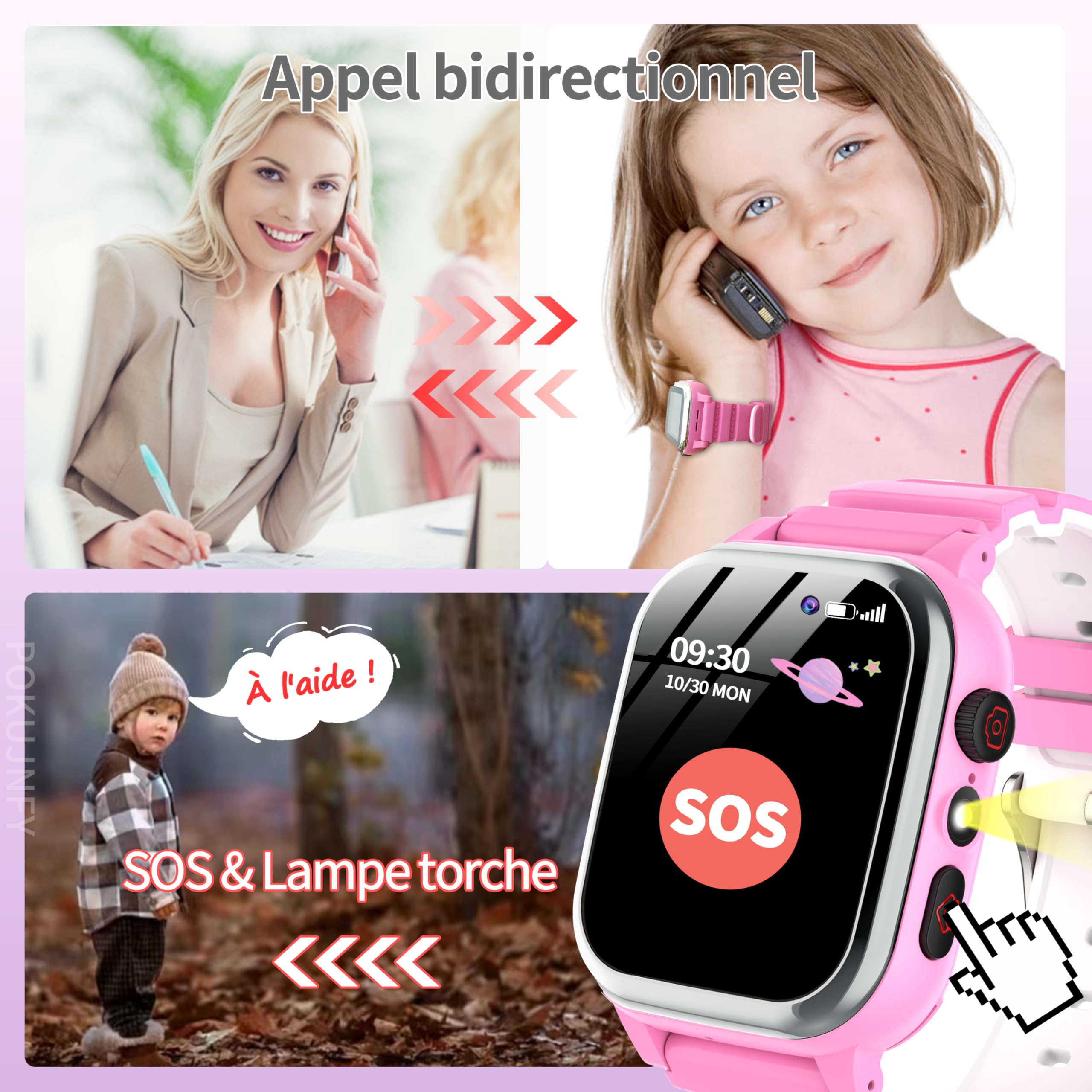 Smart Watch Voor Kinderen, Kinderen Smart Watch Met Muziekspeler Stappenteller Wiskunde Games Sos Call Camera Alarm Recorder C Smart Watch Voor Kinderen, Kinderen Smart Watch Met Muziekspeler Stappenteller Wiskunde Games Sos Call Camera Alarm Recorder C