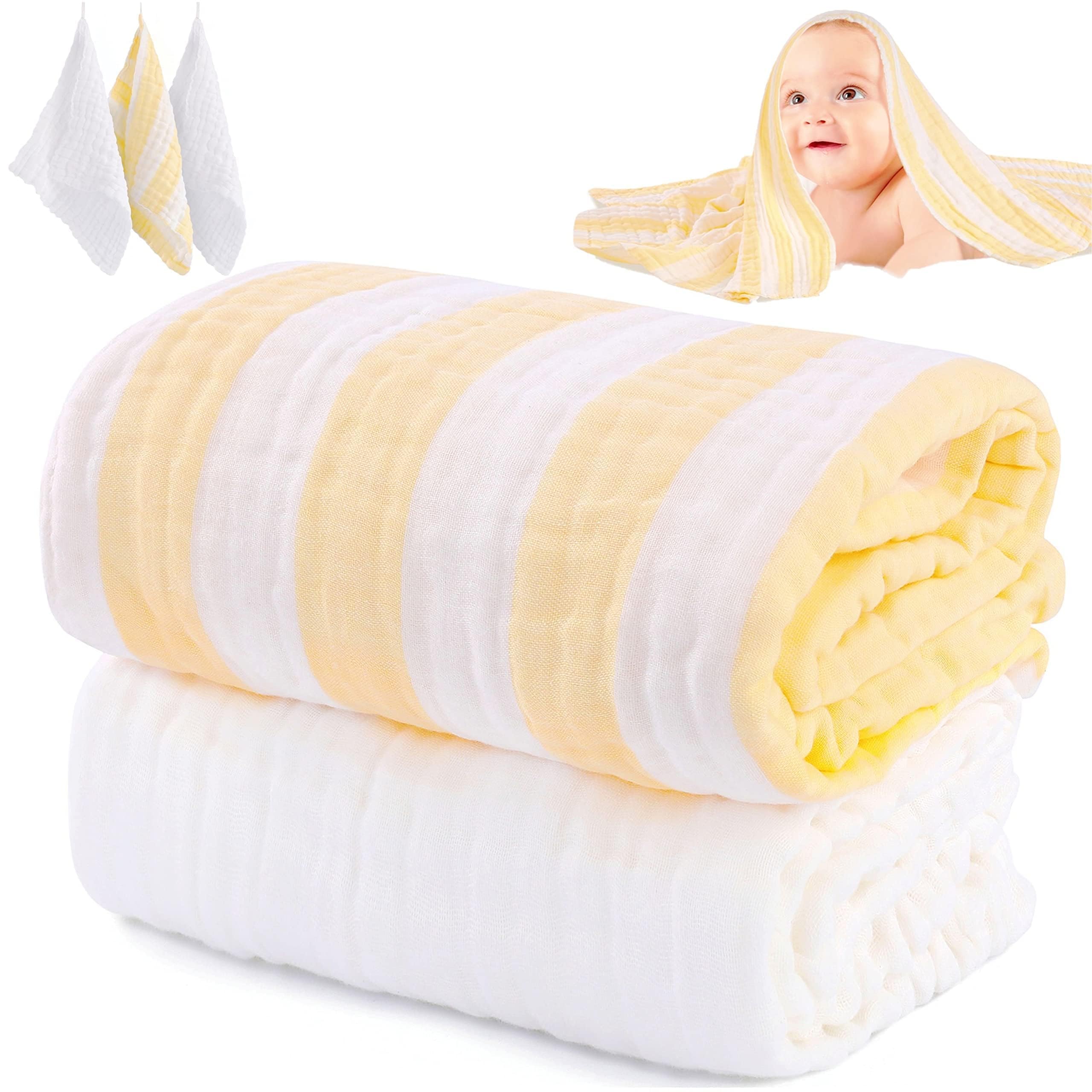 HardNok Muslin Baby Bath Towel Set
