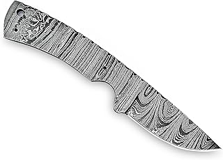 Damascus Handmade Steel Blank Blade | Hand Forged full Tang Steel Knife Blade | Stylish Blade Damscus Material for Making Knives | HUNT-14 (7.5 Inch) - EJOY OUTDOORS