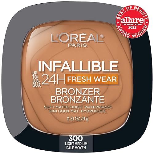 Miniatura 3 de LOreal Paris Infallible - Bronceador de larga duración mate suave hasta 24 horas Impermeable resistente al calor a la humedad y al sudor medio