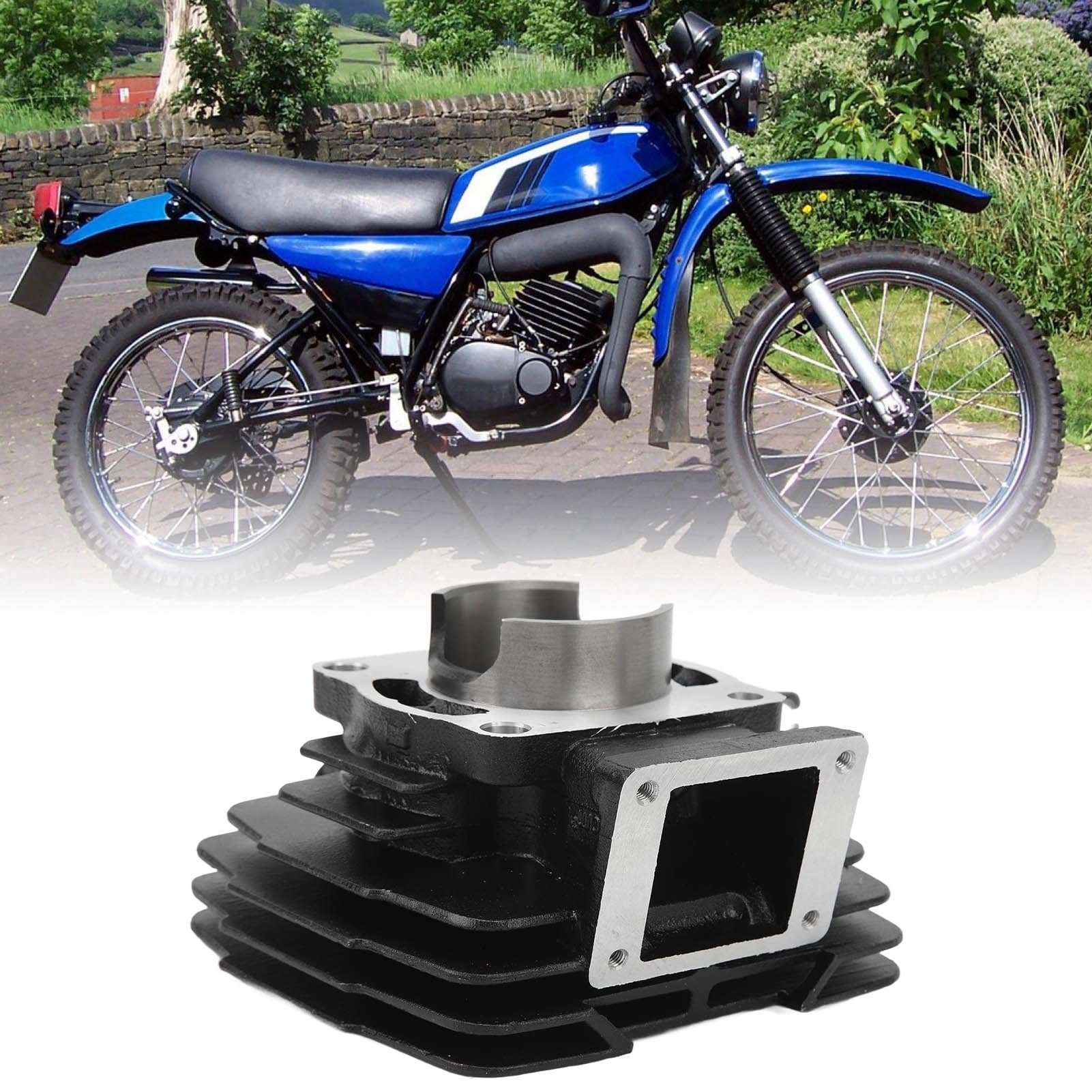 Kit di Ricostruzione dell'estremità Superiore del Cilindro 66mm 11311 00 Set di Anelli di Tenuta per Testa Pistone per DT175 MX175 DT175F DT175G DT175H
