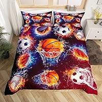 Vista 7 de Feelyou Juego de ropa de cama de koala para niños y niñas, funda de edredón con estampado de koala de dibujos animados, funda de edredón