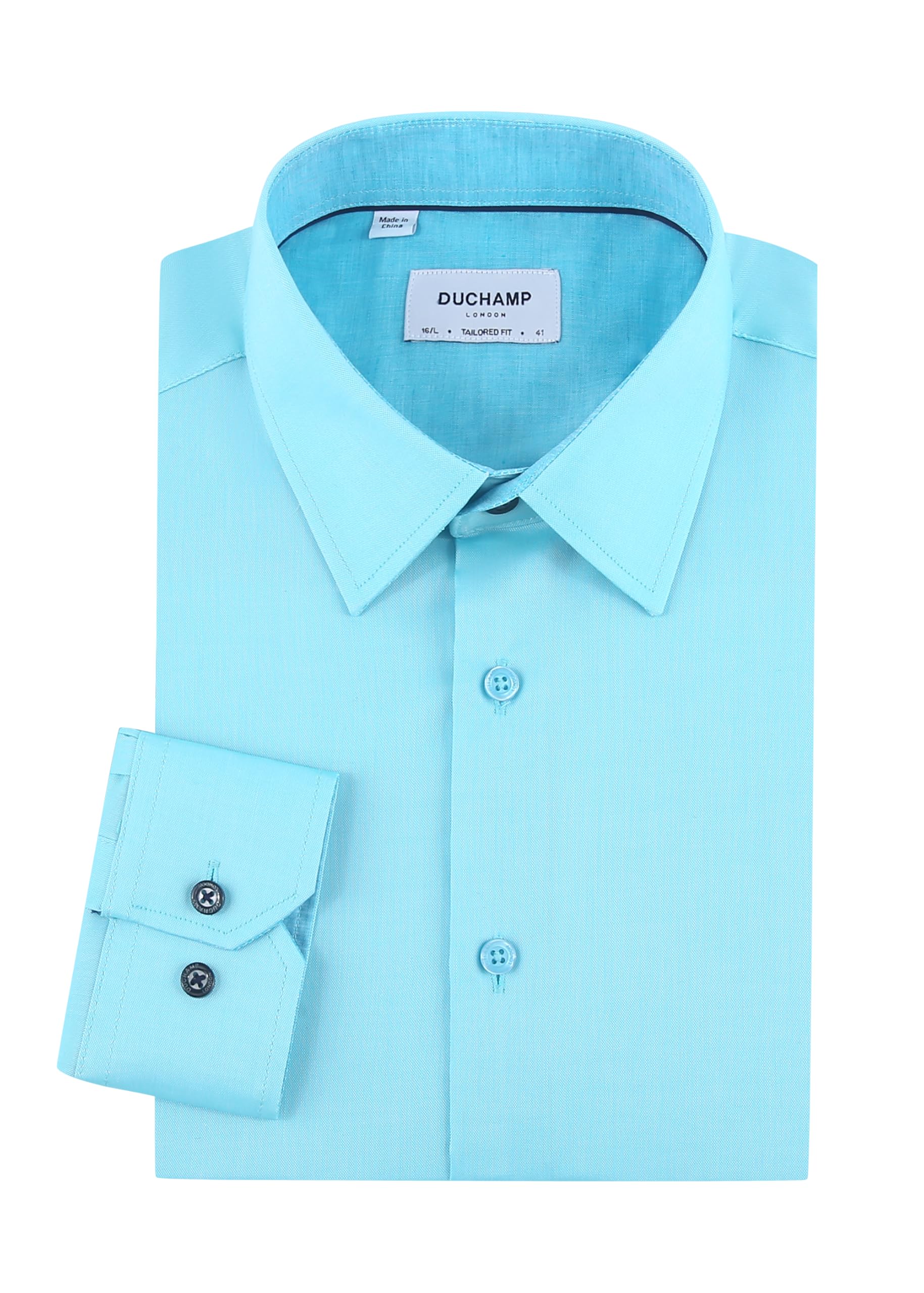 Duchamp London Solid Mens Dress Shirt