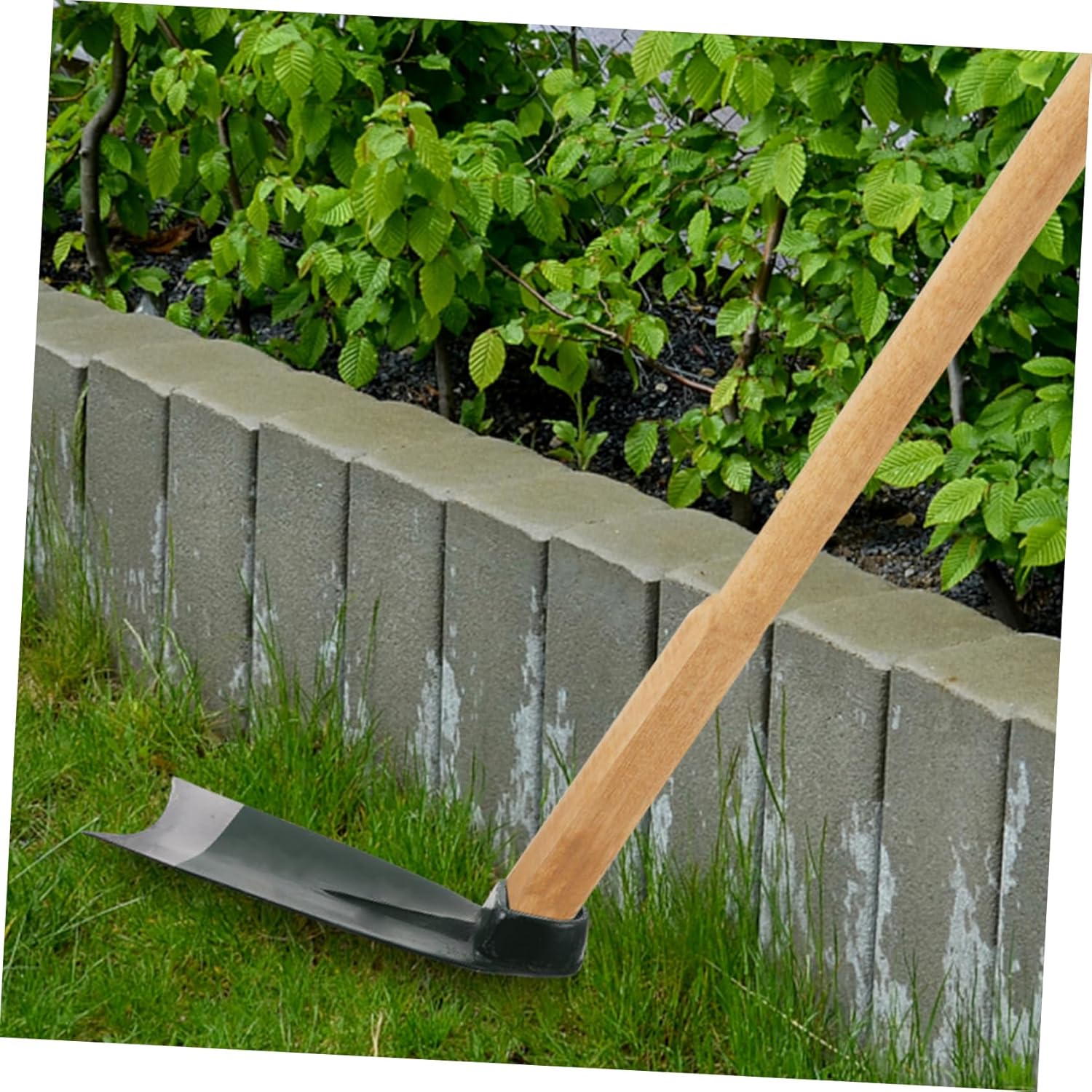 Kisangel Stainless Steel Gardening Hoe Durable Tool for Digging Weeding Planting Lightweight Portable for Gardens Nurseries Yards Lawns