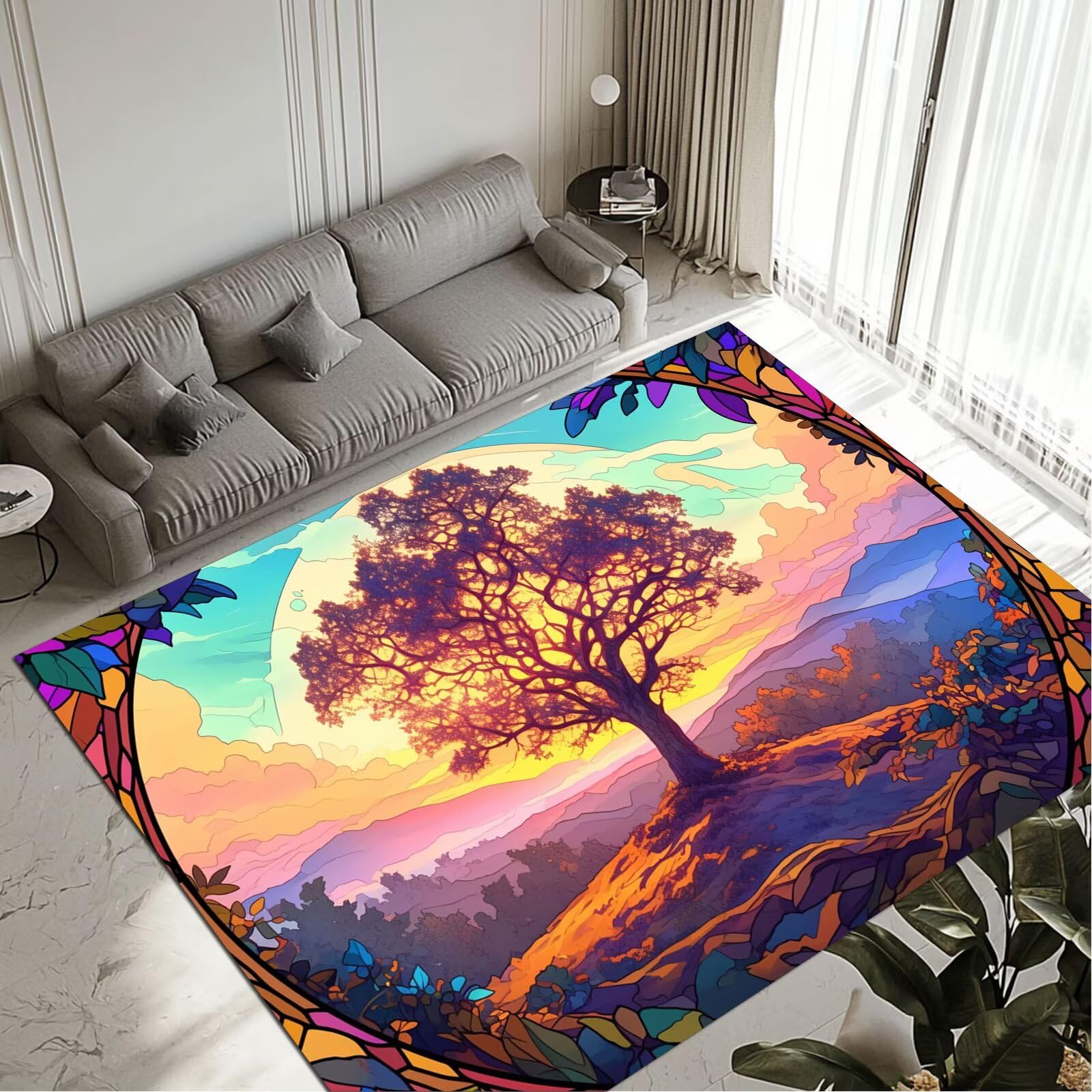 Tapis Sunset 50x80cm lavable et antidérapant pour entrée et cuisine