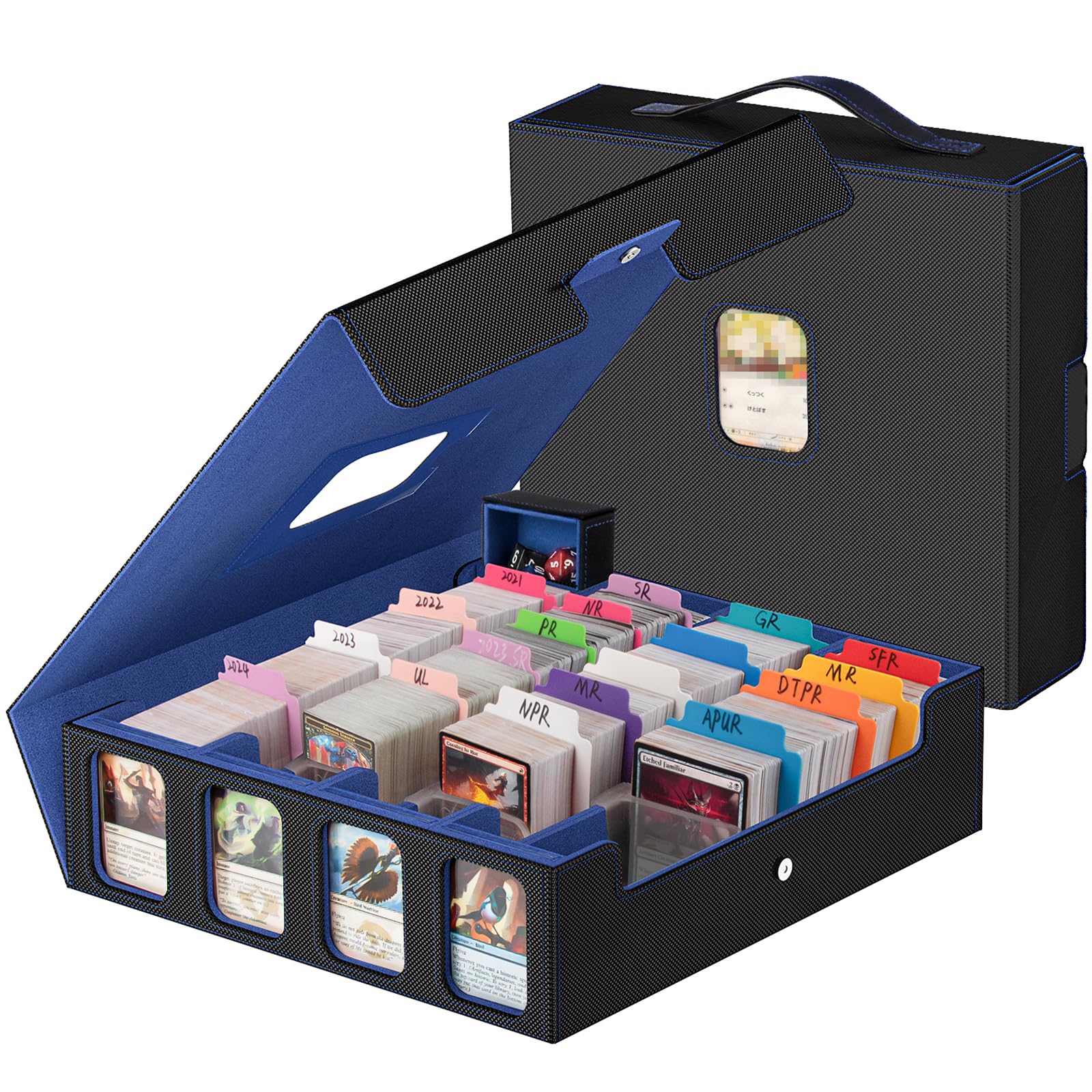 Gomyrod 4 Row 3200+ Trading Card Storage with Commander Display [US Patent]