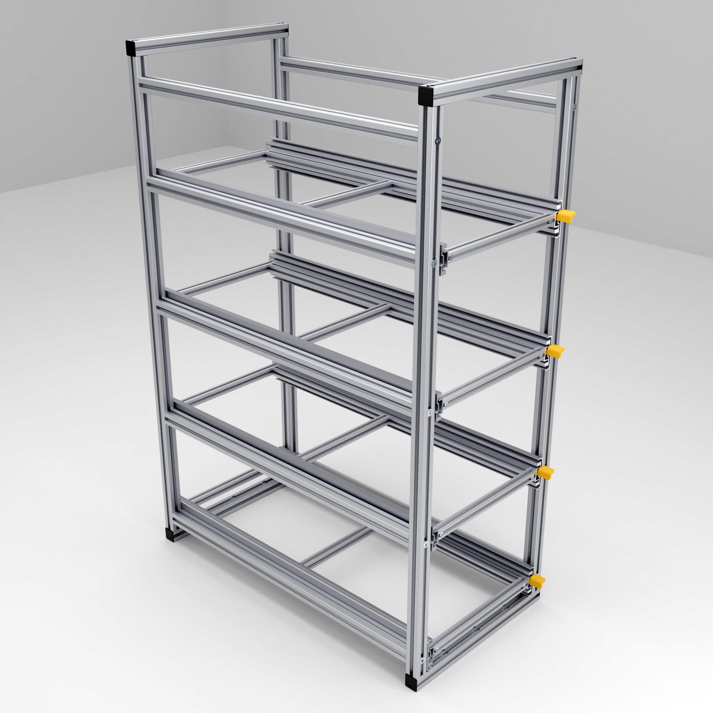Auszug für die Heckgarage im Camper, Ordnungssystem für Euroboxen, Länge 80cm schmale Variante (Breite: 30cm)