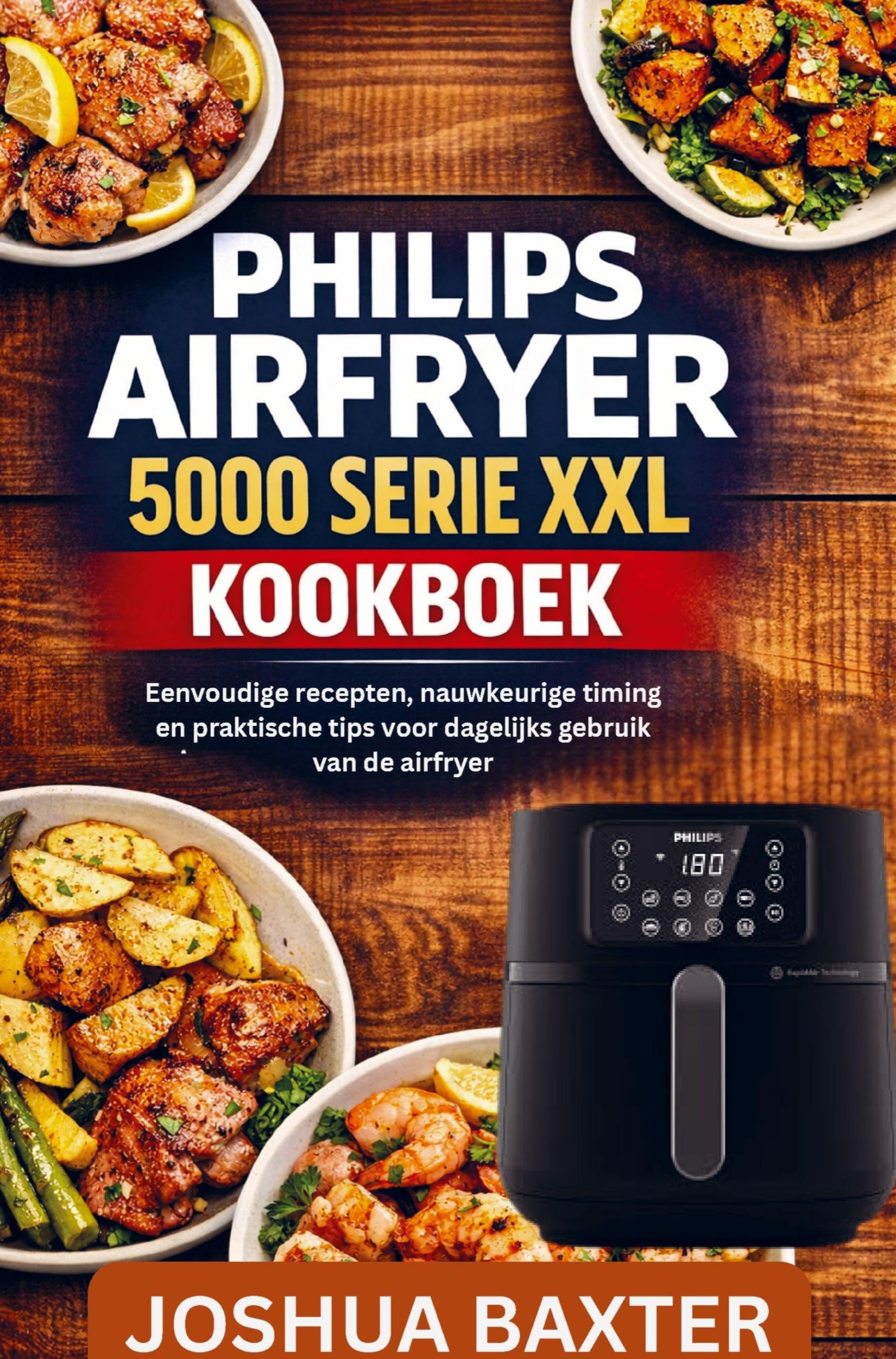 PHILIPS AIRFRYER 5000 SERIE XXL KOOKBOEK: Eenvoudige recepten, nauwkeurige timing en praktische tips voor dagelijks gebruik van de airfryer