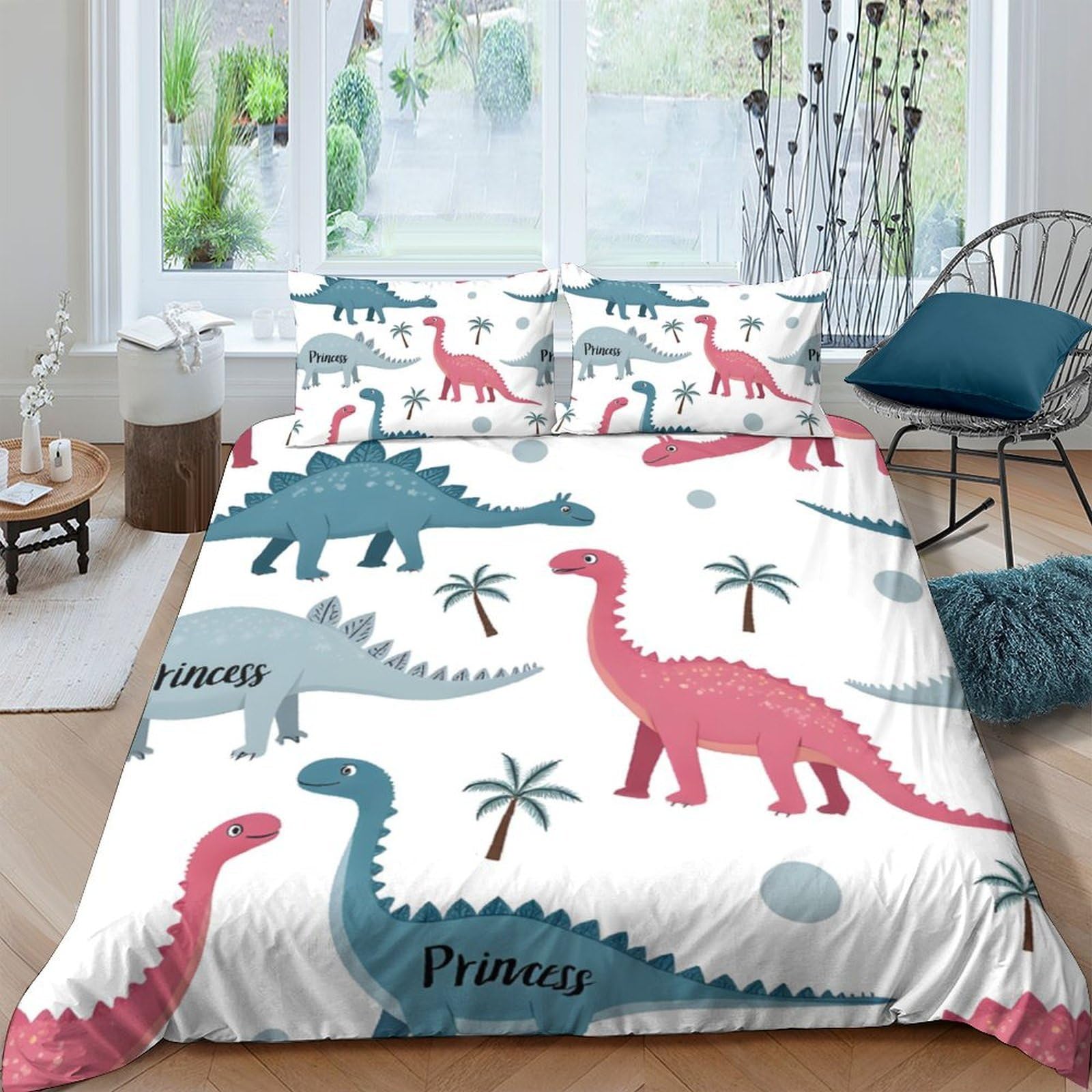 Ctjqhvkz Style-10 3D Printed Dinosaur Forest Fitted Sheet Microfiber Soft Bedroom Decor Jurassic Animal Mattress Cover For Home Guest Room Single（135X200cm）