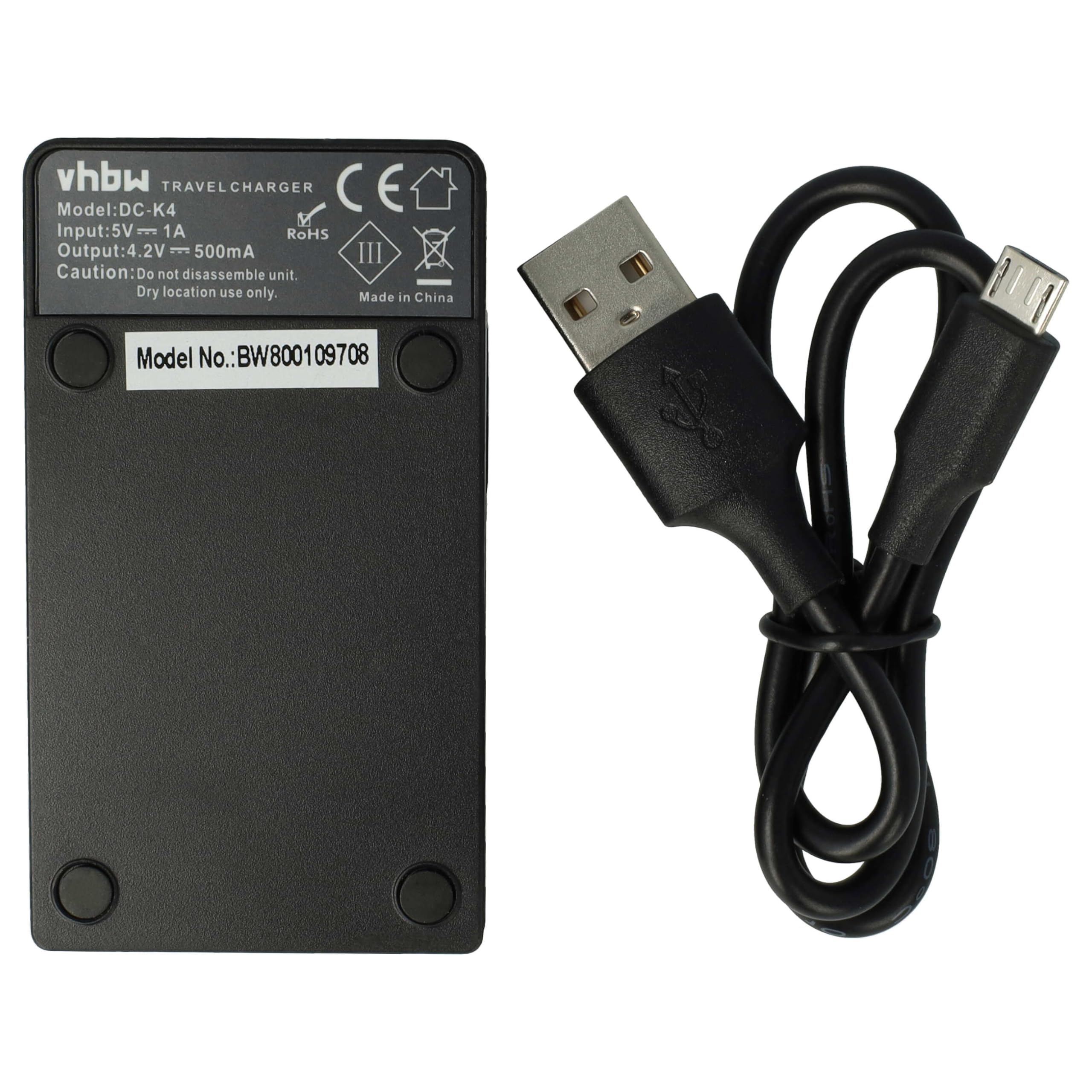 Image secondaire de vhbw Chargeur USB de Batterie Compatible avec Sony Cybershot DSC-W80, DSC-W80HDPR, DSC-W85, DSC-W90 Batterie Appareil Photo Digi