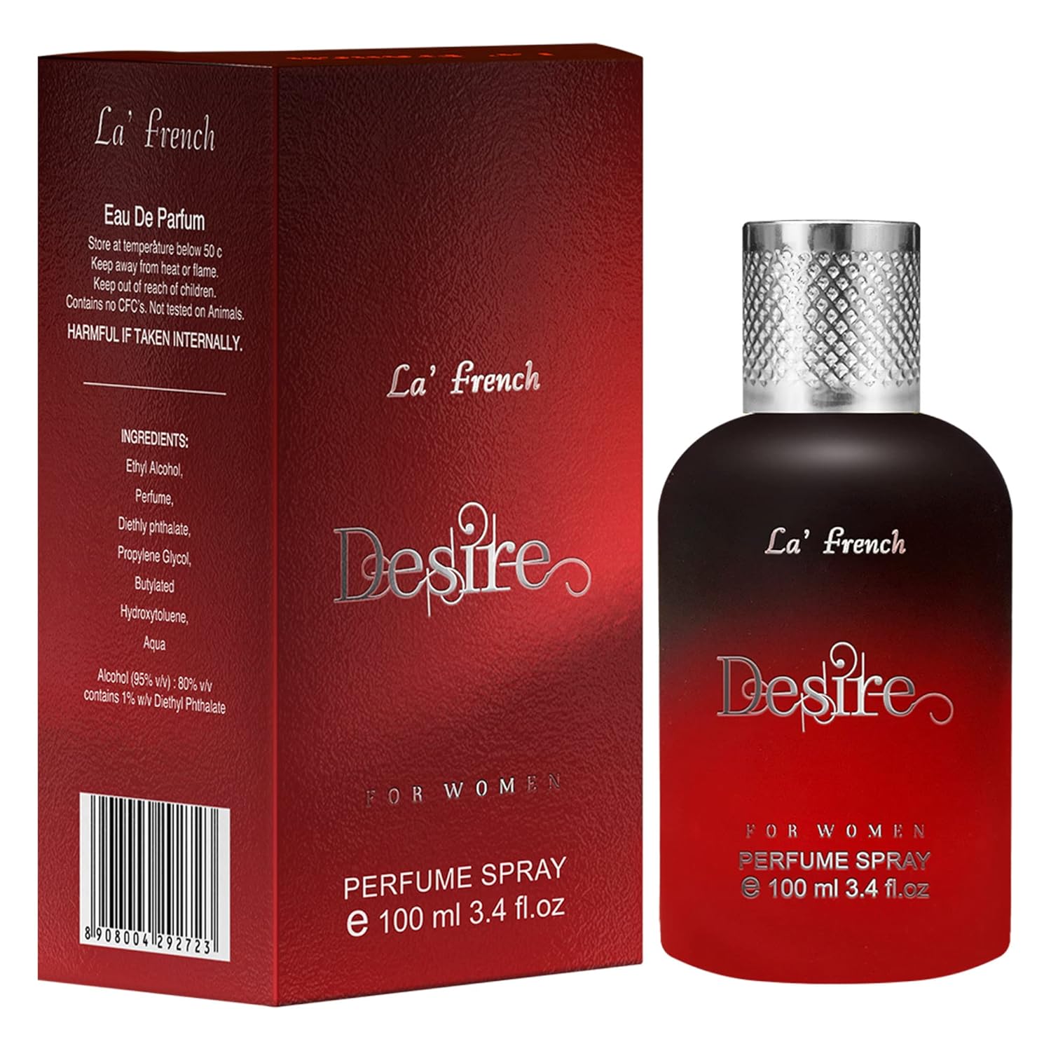La French Desire Eau de Parfum – 100ml Perfume for Women | Intense Long Lasting Perfume | Premium Fresh Fragrance Scent EDP Spray | Best Gift Perfume for Women and Wife. (Pack of 1) La French Desire Eau de Parfum – 100ml Perfume for Women | Intense Long Lasting Perfume | Premium Fresh Fragrance Scent EDP Spray | Best Gift Perfume for Women and Wife. (Pack of 1)