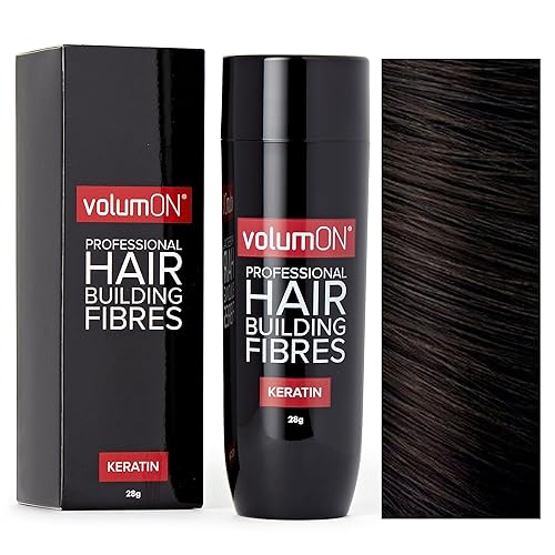 Fibras profesionales para la construcción del cabello, corrector de pérdida de cabello, queratina, marrón oscuro, 0.99 oz, obtén hasta 30 usos