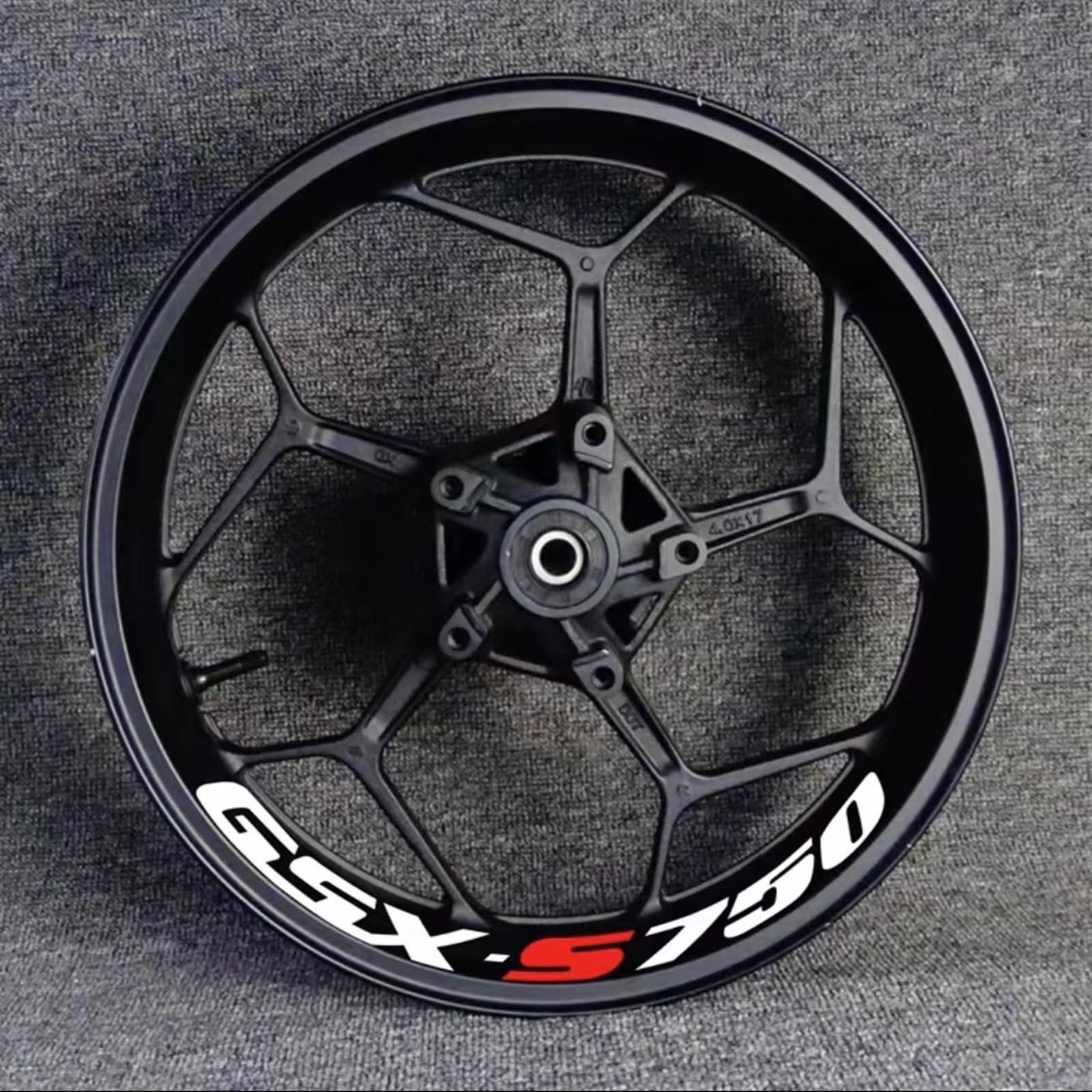 Motorcycle Wheel Sticker Inner Rim Reflective Protection Decal for Suzuki GSX-S750 GSX750S GSXS750 Gsxs 750 S750 Decorative(Color17)