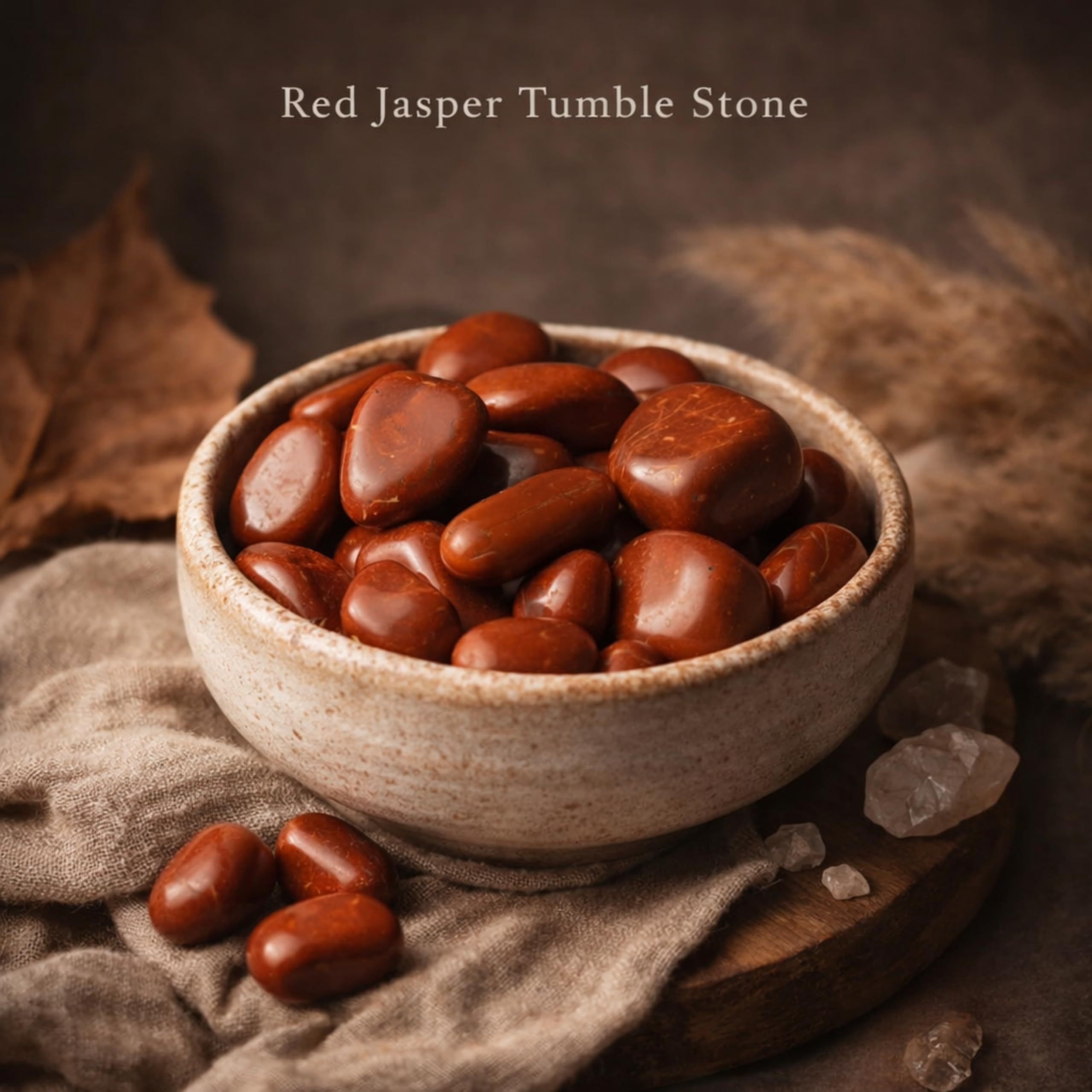 REMEDYWALA Energized Red Jasper Tumble Stone for Crystal Healing| Pack of 100 Grams
