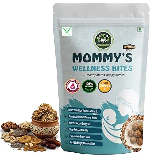 HealthyCrave Cuisine Mommy’s Wellness Bites | No Added Sugar Dry Fruit Laddus for Pregnancy & Postpartum Care | Vegan Omega-3 Snack | 250g