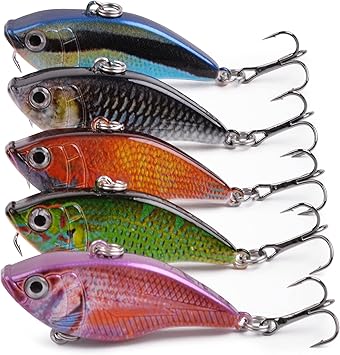 Amazon Co Jp リップレス クランクベイト バス ルアー バス釣り シンキングルアー 重心移動式 遠投ルアー 実績5色セット スポーツ アウトドア