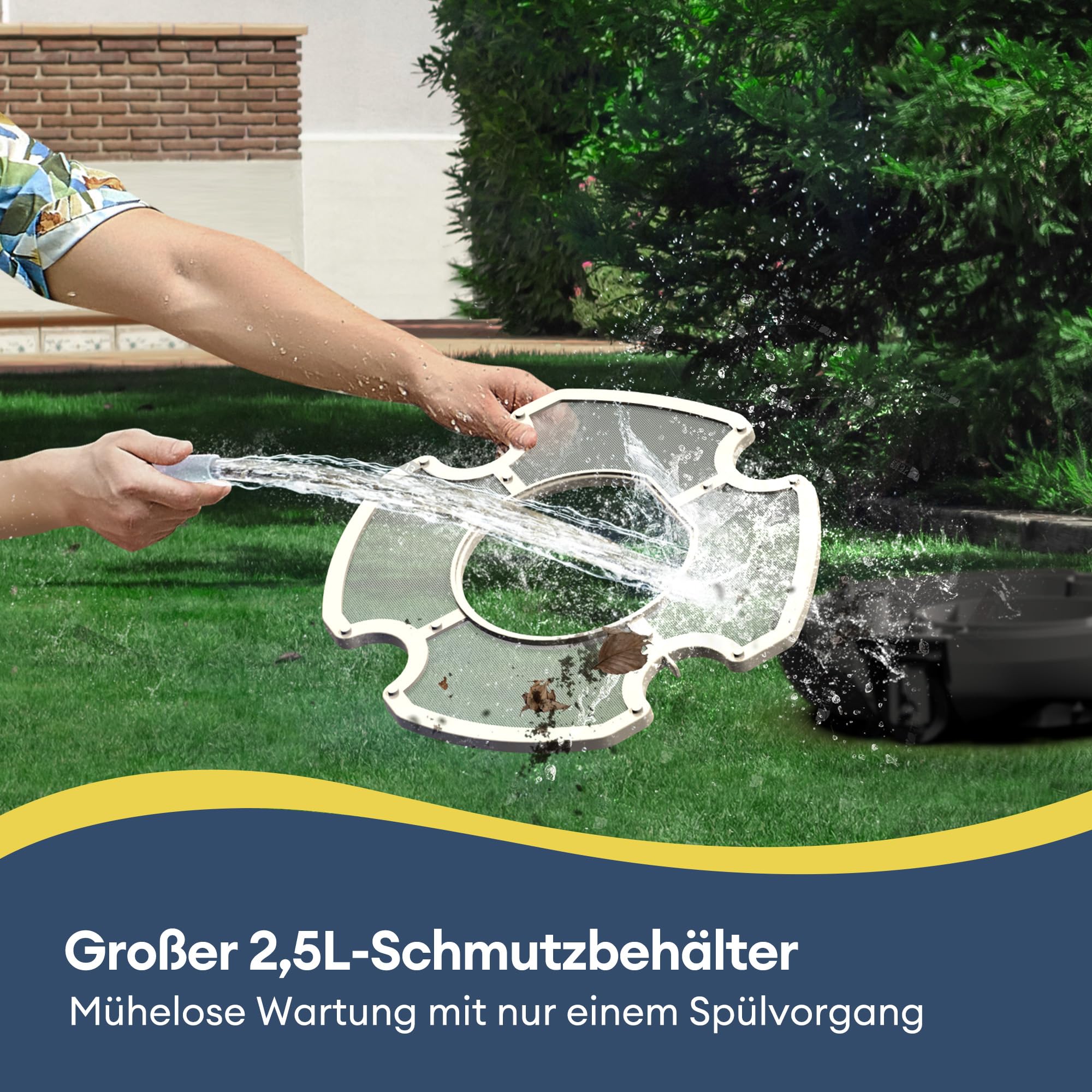 Ultenic Pooleco 10s Poolroboter, Poolroboter Akku mit 3 Motoren, 90Min, 80㎡, Fernbedienung und App-Steuerung, Automatisches Parken, Geeignet für alle Arten von Schwimmbadoberflächen