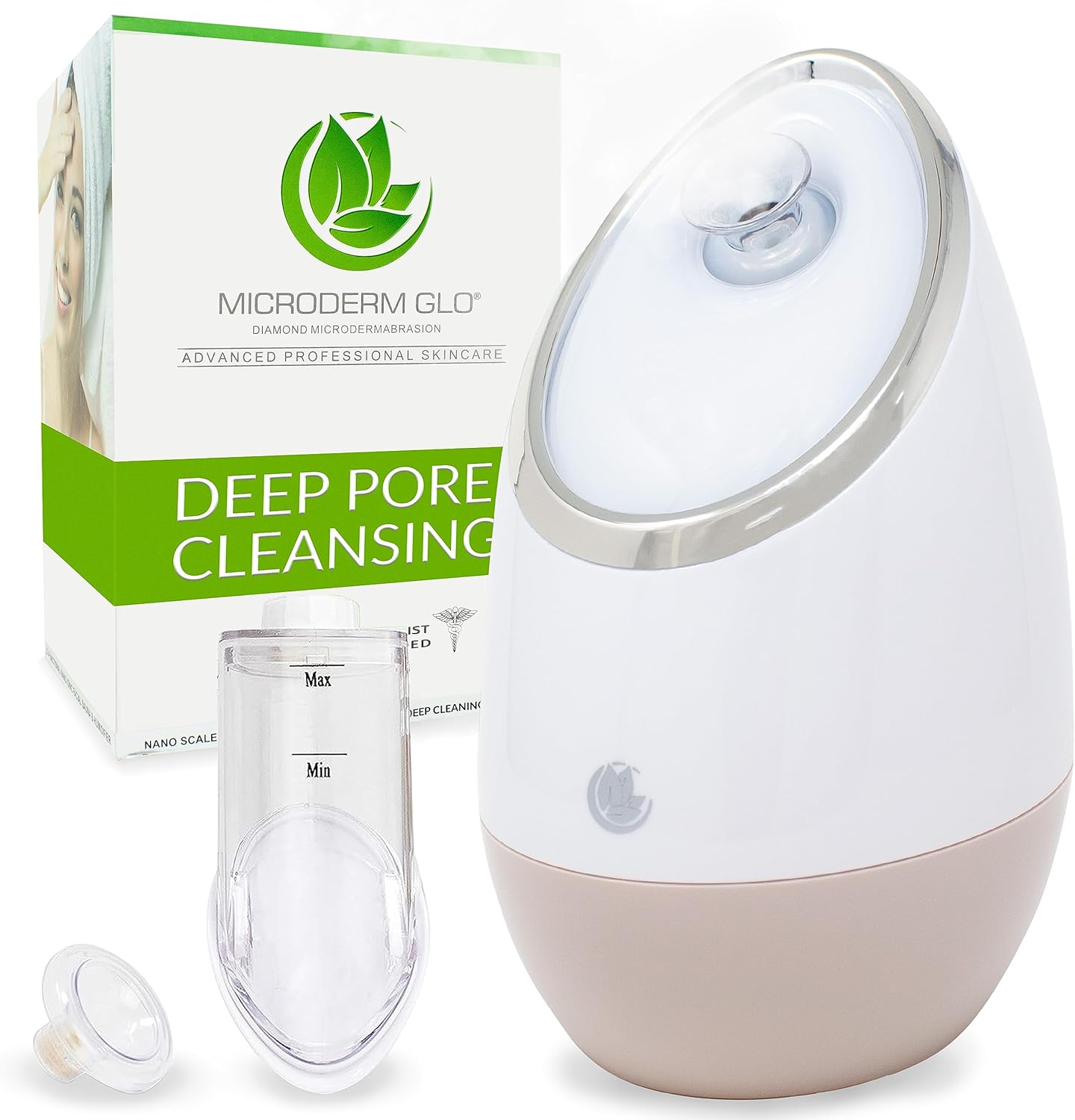 Facial Steamer SPA+ by Microderm GLO BEST, Professional Nano Ionic Warm