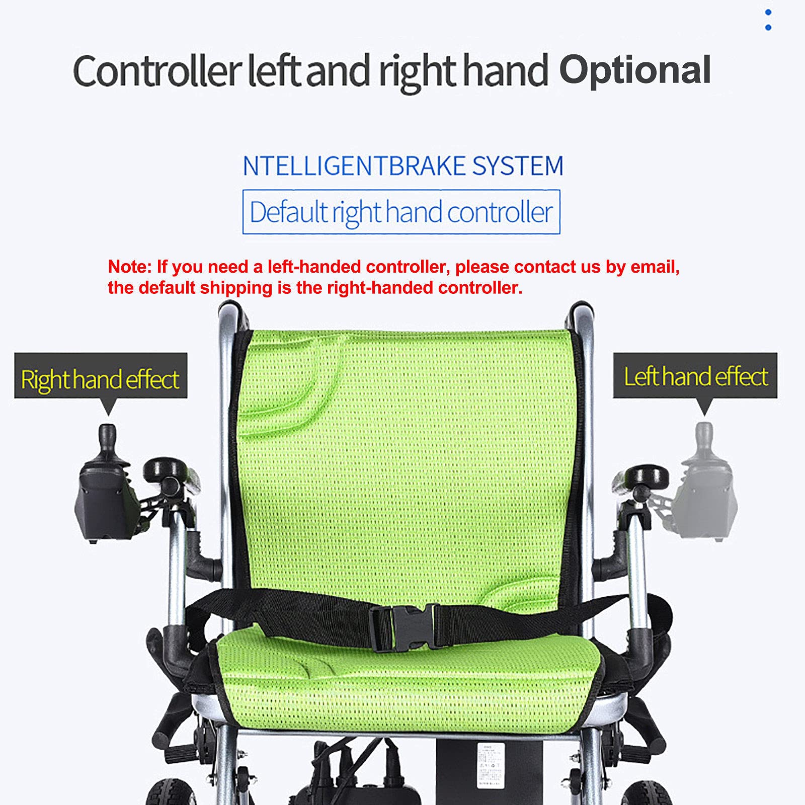 Silla De Ruedas Eléctrica, Scooter De Movilidad Plegable/Ligero, Alcance De 20km, Frenos Dobles, Con Joystick De Control De 360°, Herramienta De Asistencia Para Personas Mayores/Discapacitadas