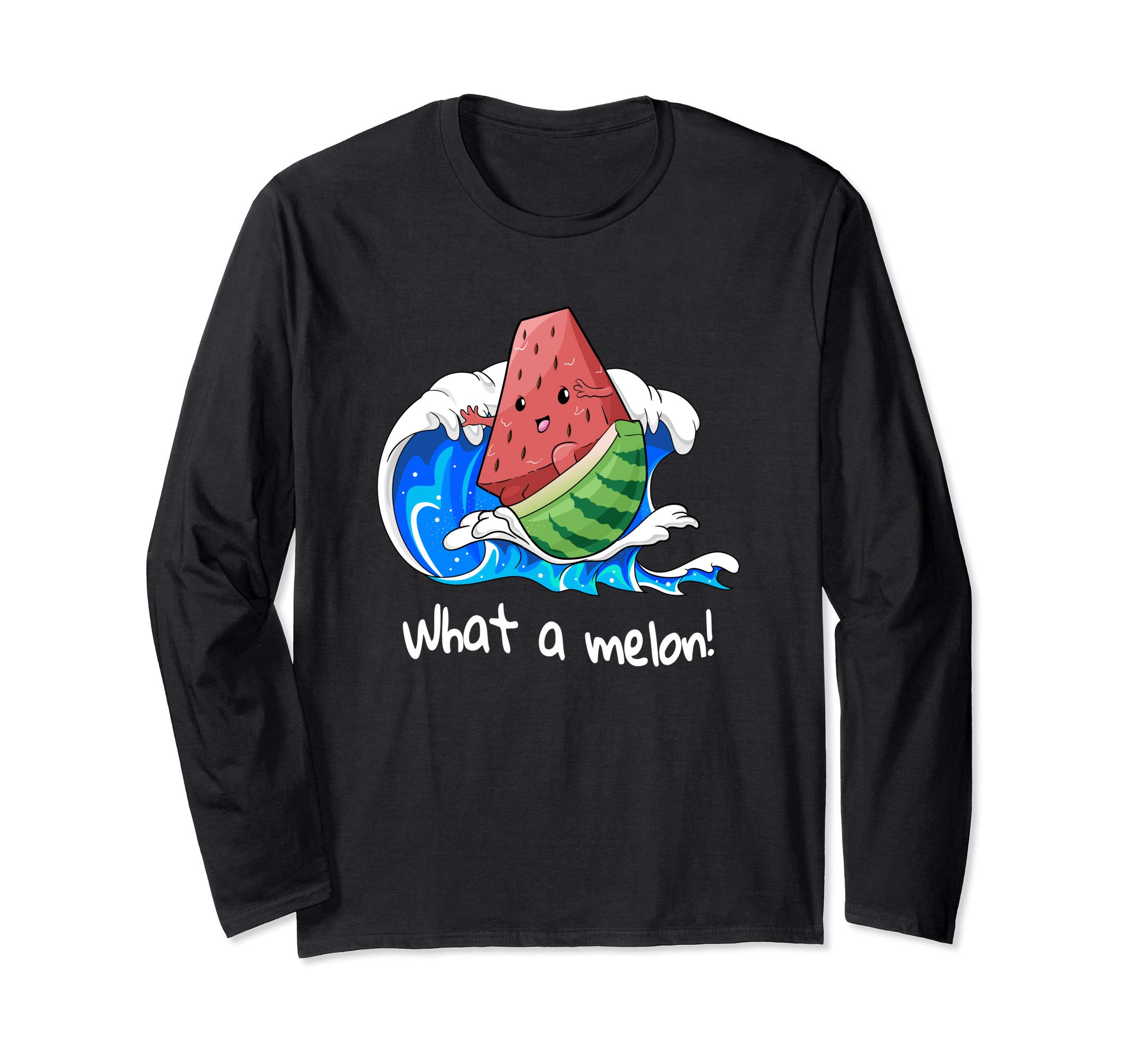 What a melon Shirt surfer Love surfing Water Sports Lover Long Sleeve T-Shirt