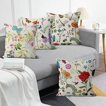 VCNY Home Holiday Poinsettia Couvre-lit Décoratif En Polaire Doux Et Confortable Avec Motif De Fleurs Et De Feuilles, Pour Canapé-lit, Couleur : Rouge, Vert, Blanc, Jaune