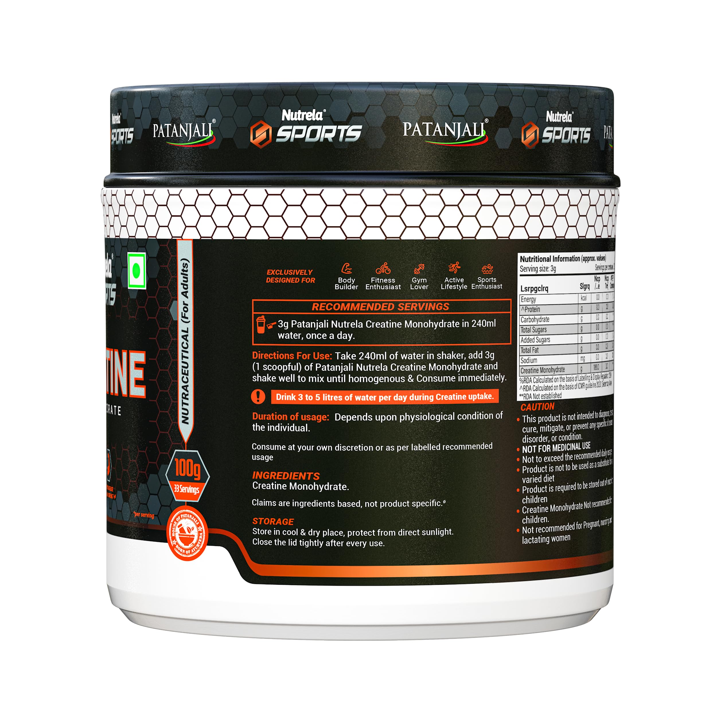 Nutrela Sports IsoVeda Whey Protein Combo - 1kg (Chocolate) & 100g Creatine Monohydrate — Amazon image 6