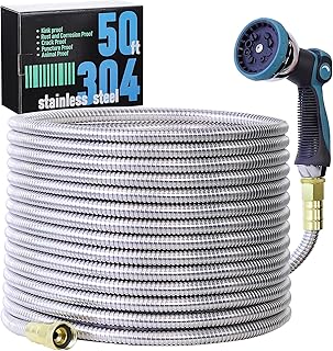 50FT Stainless Steel Garden Hose