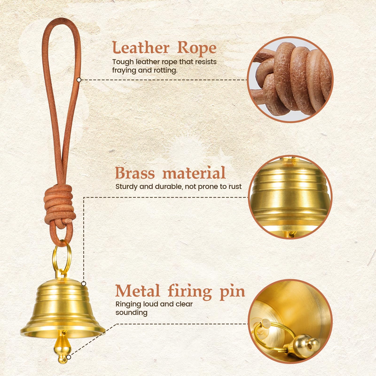 Sino Porta Latão Dourado - Decoração Vintage Para Maçaneta