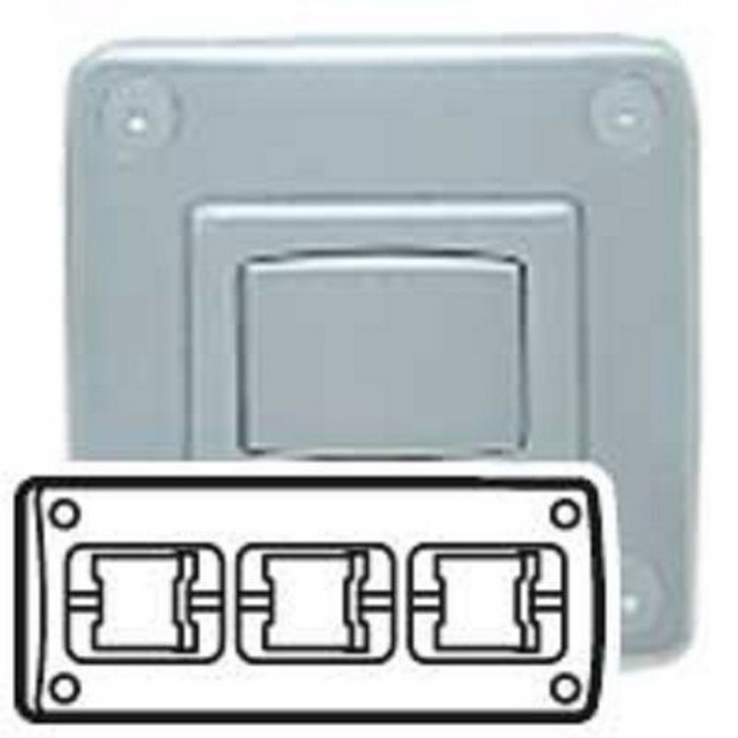 Plaque Triple Legrand Sagane Beluga Bronze 85138 - 3 Postes Horizontal - Neuf Sous Emballage
