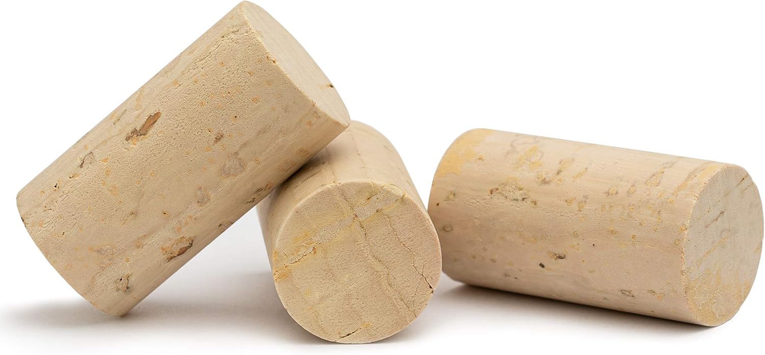 Vintersense Wine Corks #9 15/16" x 1 3/4" - Premium Grade Non-Composite for Tight Seal and Long Aging- Made in Portugal- Bag of 50