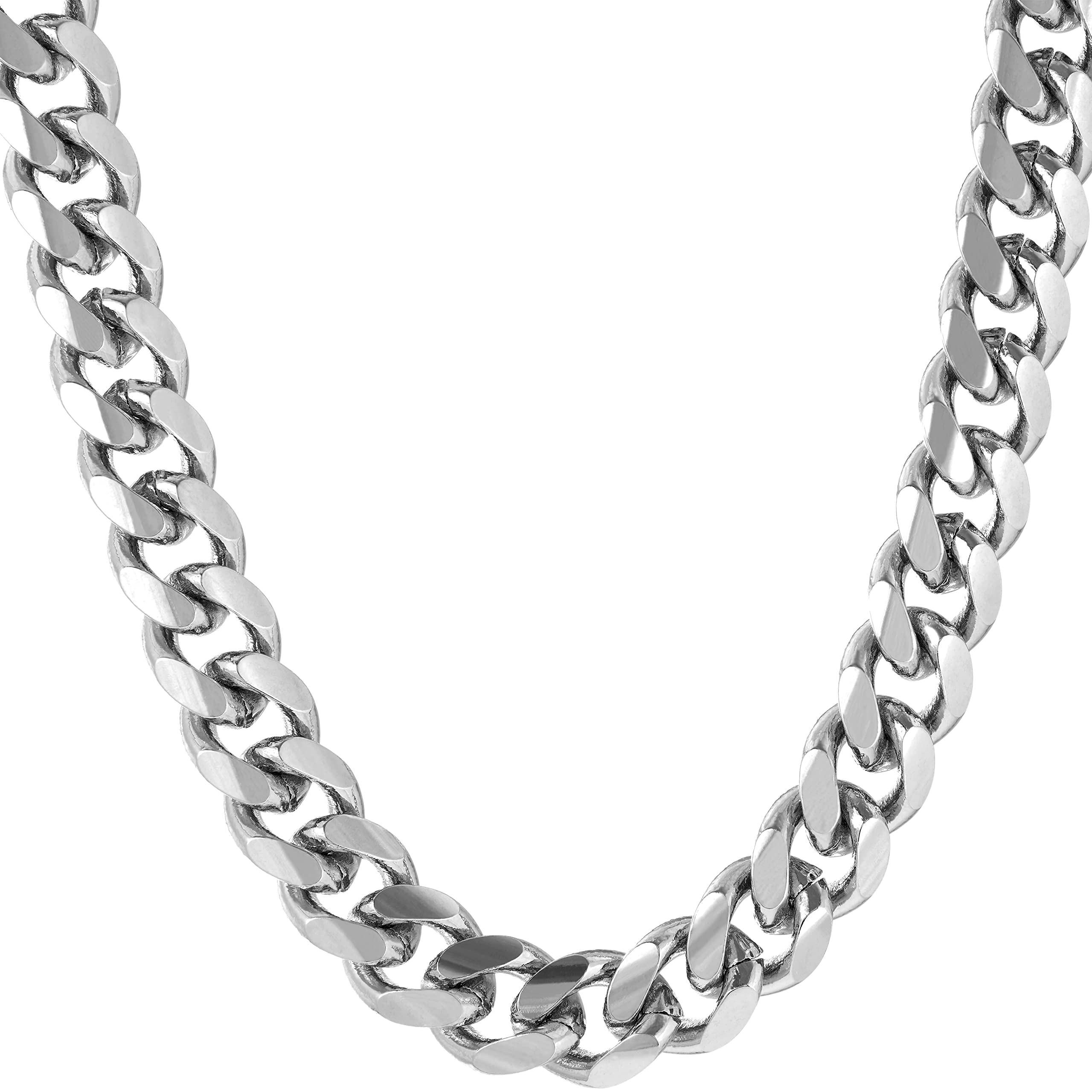 LIFETIME JEWELRY 9mm Miami Curb Cuban Link Chain Necklace 24k Gold Plated