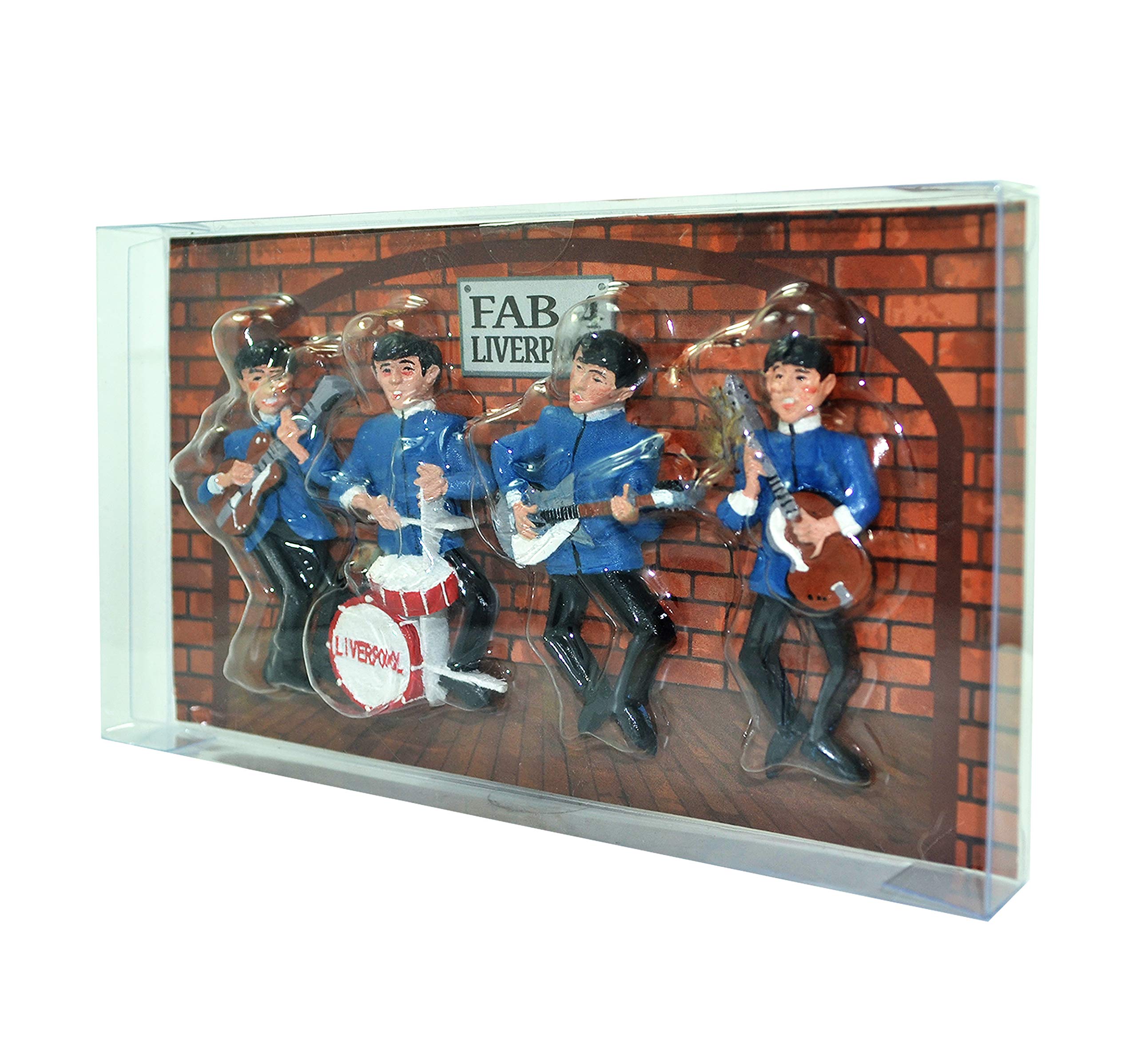 Partisan Blue Fab 4 Suits 4Pc Fridge Magnet Set