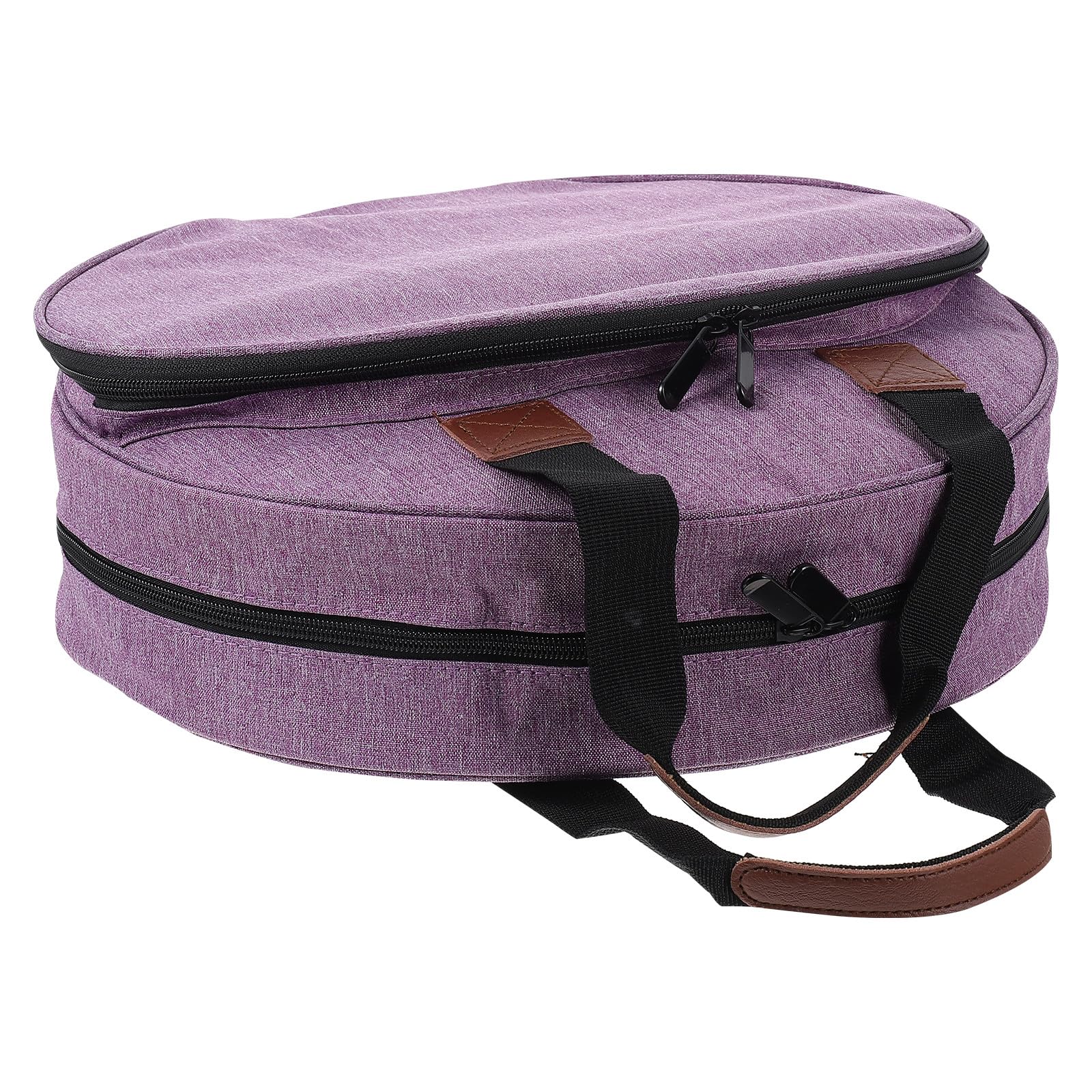 Bolsa de gran capacidad para herramientas de bordado con bolsillos organizadores de tela resistente