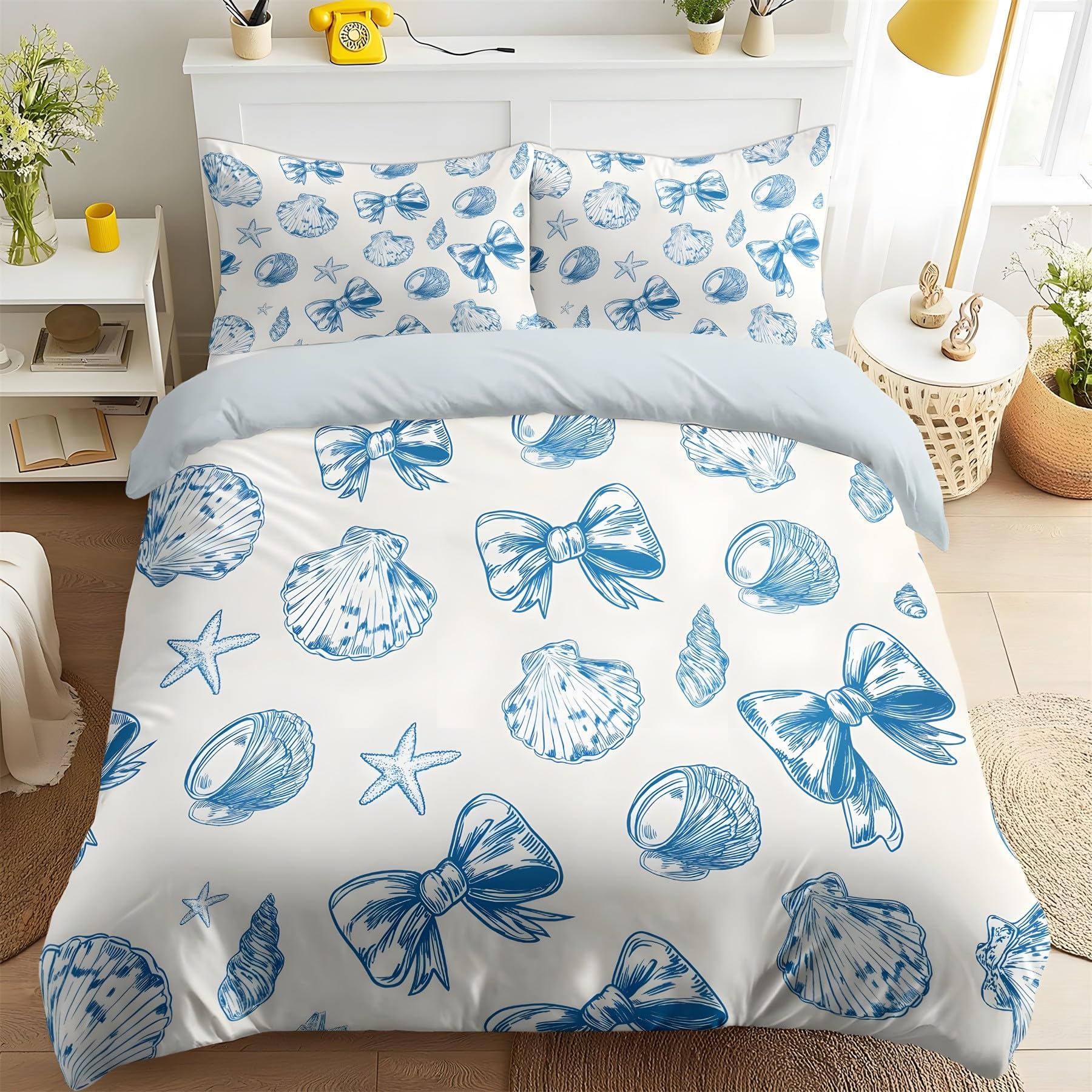 Parure de lit 220x240 douce en microfibre contre la fraîcheur des nuits