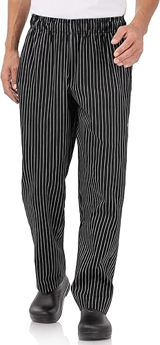 Chef Works Pantalones de chef holgados de diseñador para hombre