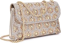 BBTTful Rhinestone Evening Bag for Women - Crystal Crossbody Clutch Purse with Chain Strap, Sparkly Shoulder Handbag