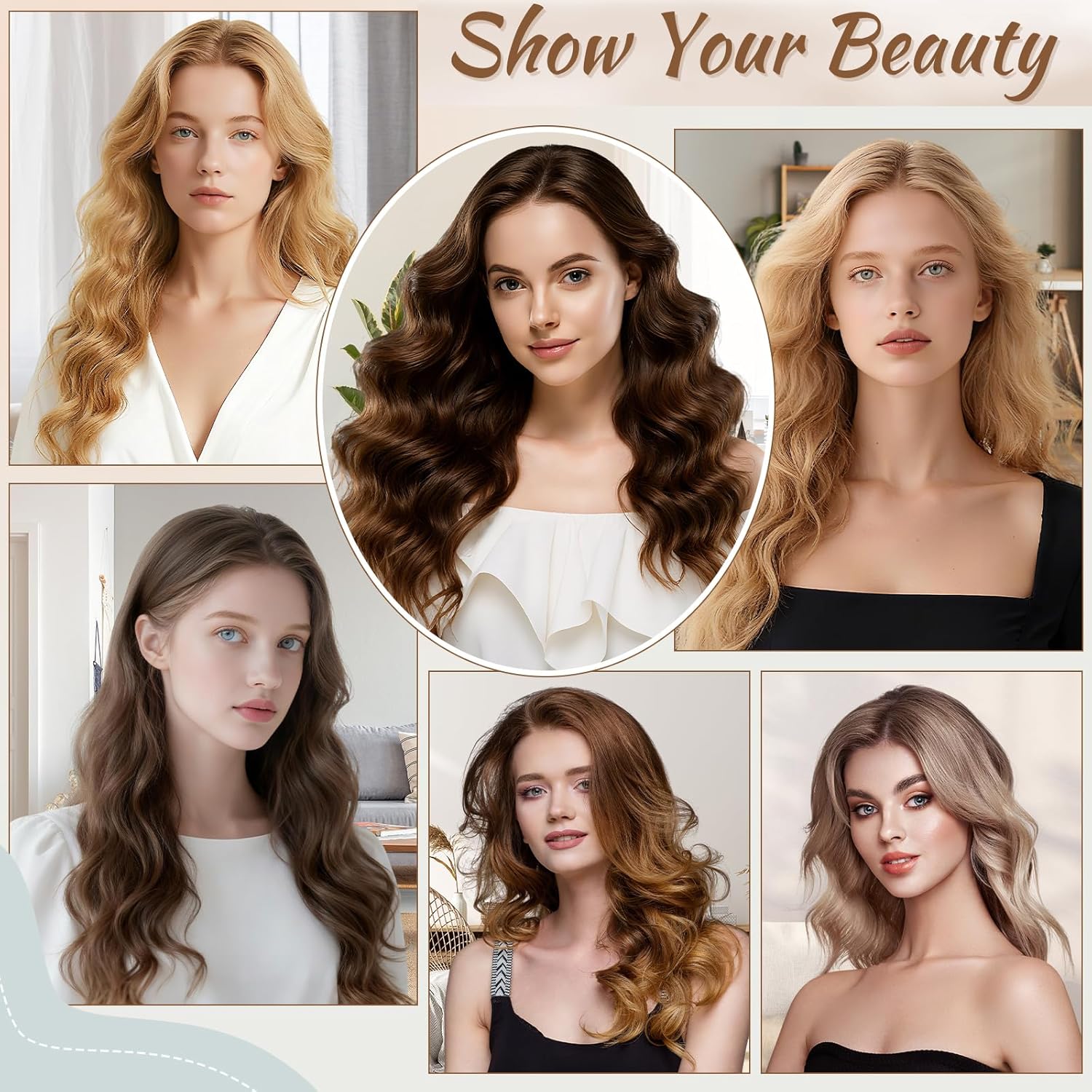 1.6in Long Hair Curling Barrel Attachment for Shark FlexStyle, Auto-Wrap Curling Iron Curlers to Create Natural Classic and Textured Waves Loose Curls Waves - Image 8