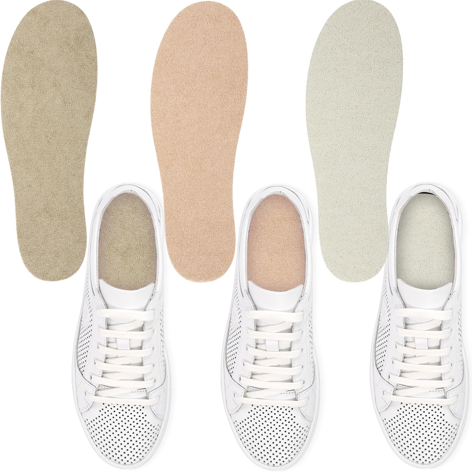 3 Pairs Women Sockless Shoe Liners