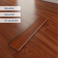 Pardoseală PVC autoadezivă Relaxdays, 5 m² / 36 buc, aspect lemn, roșcat-maroniu 3