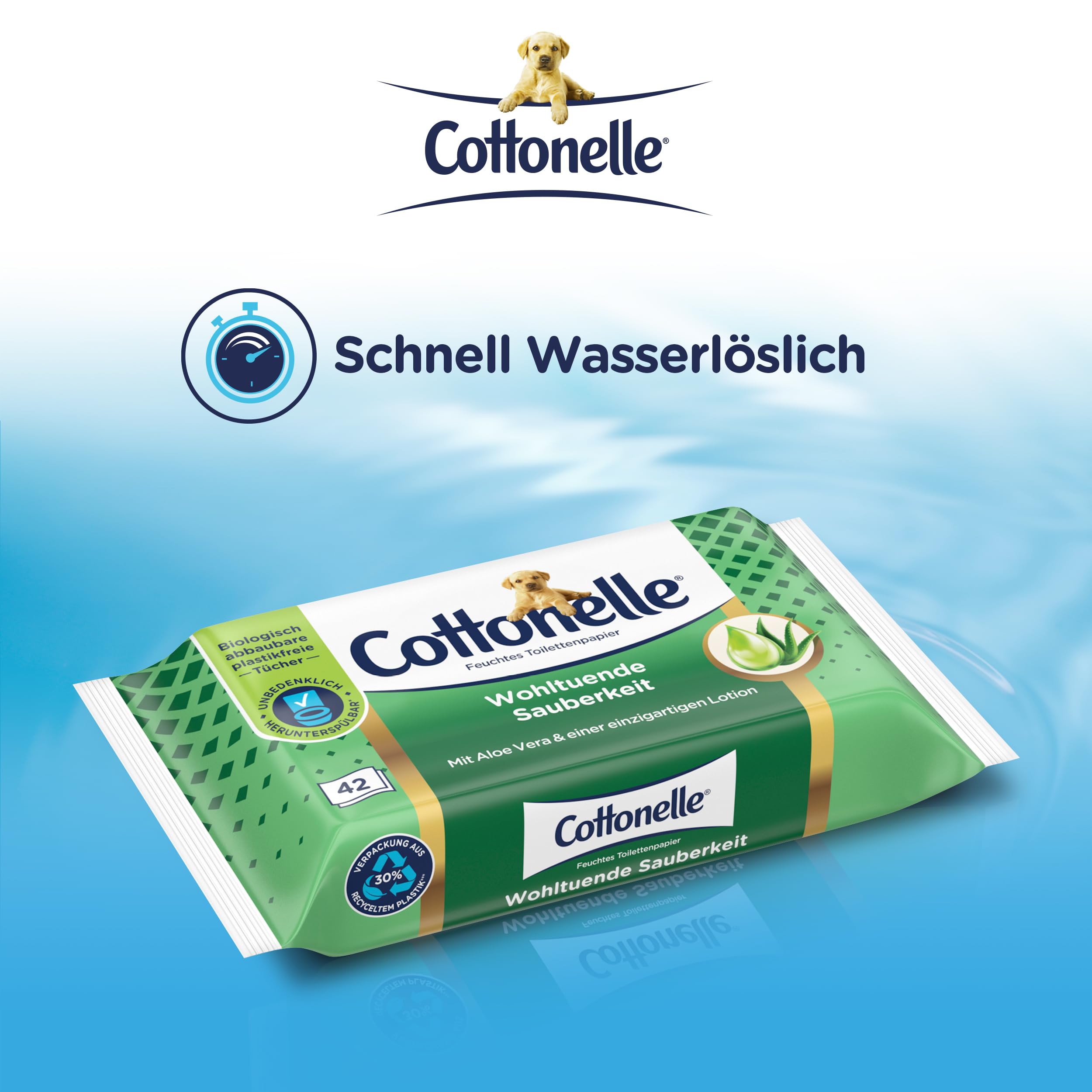 Cottonelle Feuchtes Toilettenpapier Kids Toilettentücher für Kinder 12x42 St - S