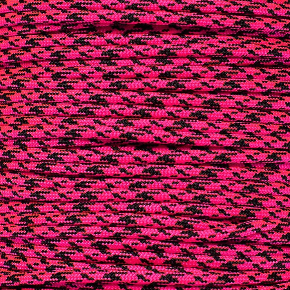 PARACORD PLANET 25 Feet 550 Pound Nylon Paracord 7 Strand Type III Utility Cord Pink Panther