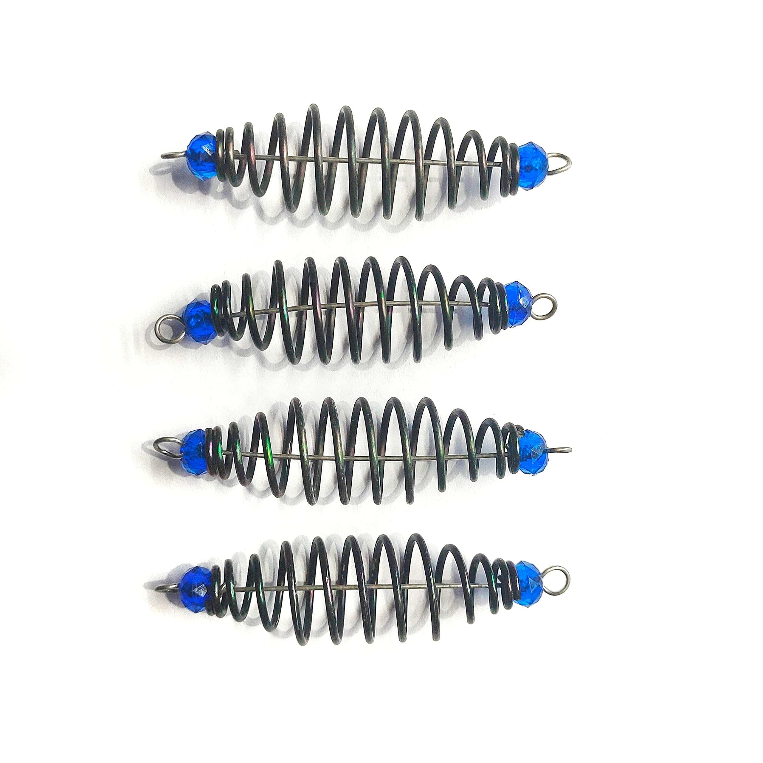 Fishmen Carp Feeder Pack of 4 - Blue Alloy Steel Irregular Shape - Ideal for Carp Fishing