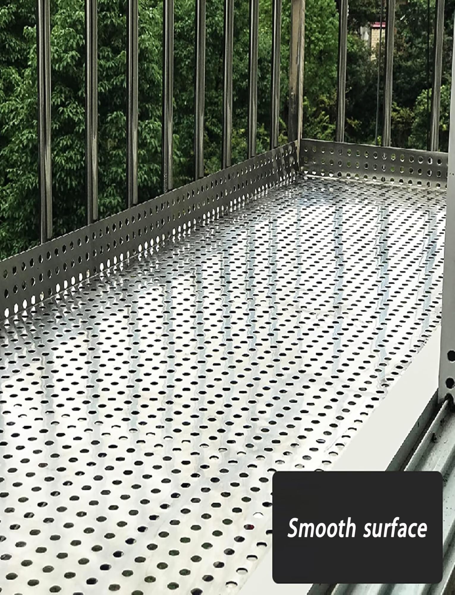 Blacha perforowana ze stali nierdzewnej do ogrodzenia ogrodowego, dekoracyjna siatka siatkowa, antykradzieżowa siatka okienna na balkon, 20 x 500 cm, panel metalowy