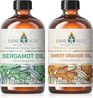 EVOKE OCCU Bergamot Essential Oil and Sweet Orange Essential Oil - 4 Fl Oz