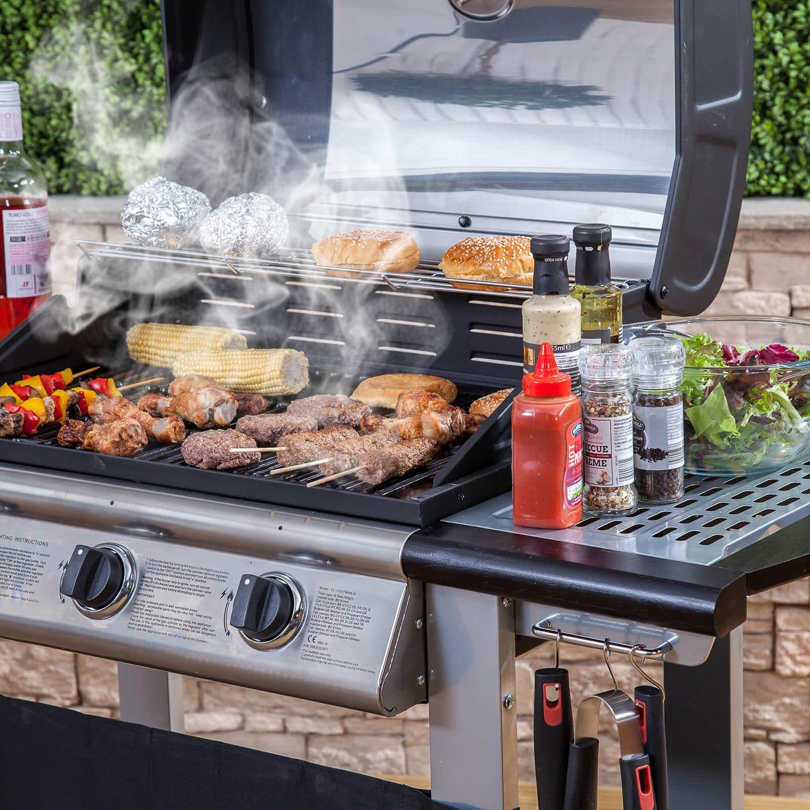 Buy Fire Mountain 3 Burner Everest BBQ Gas Stainless Steel Burners