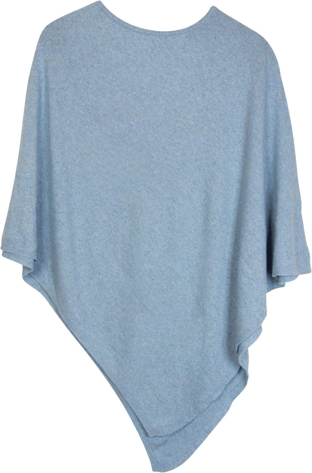 styleBREAKER Damen Feinstrick Poncho in Unifarben, leicht asymmetrischer Schnitt, Ärmellos, Rundhals 08010042, Farbe: