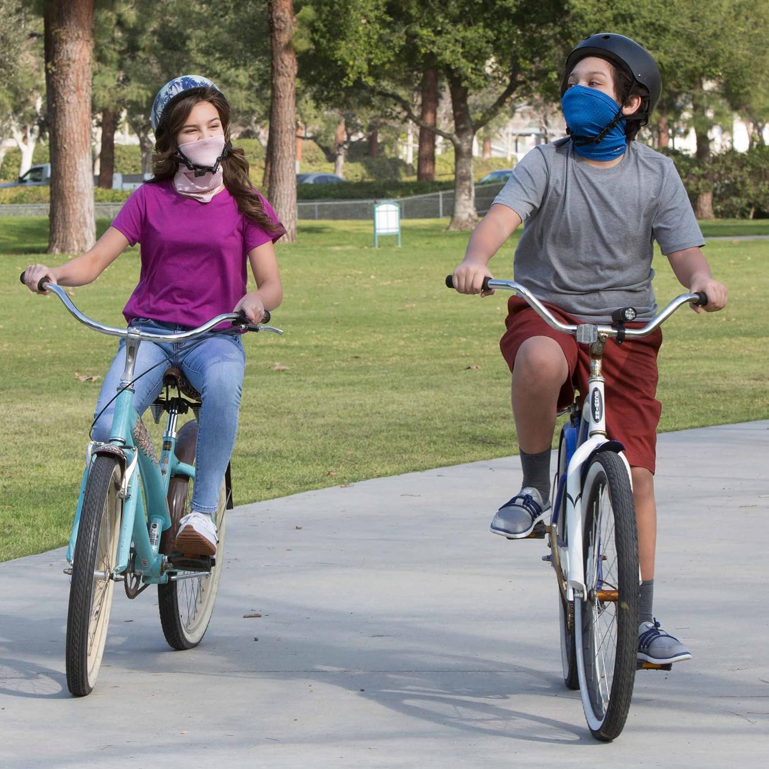 Copper Fit Baby Boys' Big Guardwell Face Cover and Neck Gaiter, Blue, Youth: Clothing, Shoes & Jewelry