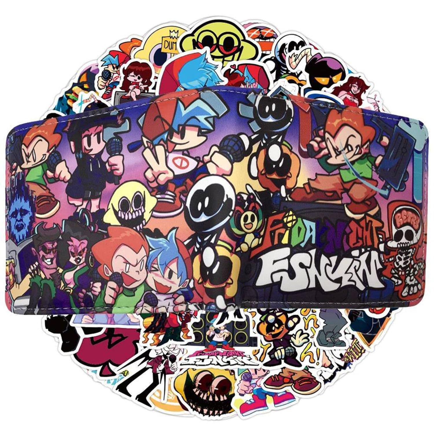 Buy Friday Night Funkins Wallet Coin Purse Card Wallet with 50Pcs