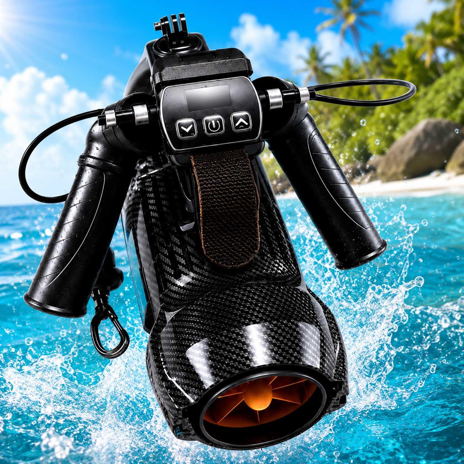 aromaoveite 650w Mini Underwater Propulsor, Waterproof Sea Scooter With Dual Batteries, 3 Control Modes, 40m Diving Depth, Complete Kit For Snorkeling, Pool Training And Sup