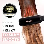 ELLA BELLA® Titanium Flat Iron Hair Straightener (with Infrared) • Professional Straightening Iron • Digital Display to Accurately Control Temperature • As Featured in Good Housekeeping